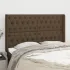 Tăblie de pat cu aripioare gri închis 147x16x118/128 cm textil GartenMobel Dekor