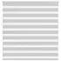 Jaluzea tip zebra gri deschis lățime țesătură 95,9 cm poliester GartenMobel Dekor