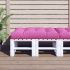 Pernă de paleți, roz, 60x60x12 cm, textil GartenMobel Dekor