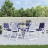 Perne scaun cu spătar mic, 6 buc., negru, textil oxford GartenMobel Dekor