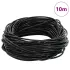 Cord din Piele Negru Ø4 mm x 10 m Piele GartenMobel Dekor