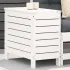 Taburet de grădină, alb, 62x31,5x52 cm, lemn masiv pin GartenMobel Dekor