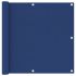 Paravan de balcon, albastru, 90x1000 cm, 100% poliester oxford GartenMobel Dekor