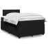 Pat box spring cu saltea, negru, 160x200 cm, catifea GartenMobel Dekor