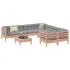 Set canapea de grădină cu perne, 9 piese, lemn de pin tratat GartenMobel Dekor