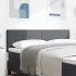 Tăblie cap cu headboard Gri închis 90 cm Țesătură cu dungi GartenMobel Dekor