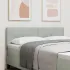 Tăblie cap cu headboard Gri deschis 200 cm Piele artificială GartenMobel Dekor