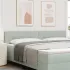 Tăblie cap Pe perete cu headboard Manual Negru 200 cm Catifea GartenMobel Dekor