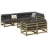 Set canapea de grădină, 8 piese, lemn de pin tratat GartenMobel Dekor