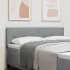 Tăblie cap cu headboard Manual Gri deschis 90 cm țesătură GartenMobel Dekor