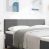 Tăblie cap cu headboard Gri deschis 80 cm Țesătură cu dungi GartenMobel Dekor