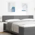 Tăblie cap cu headboard Gri deschis 80 cm Țesătură cu dungi GartenMobel Dekor