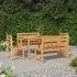 Set de sufragerie de grădină, lemn masiv de tec, 5 piese GartenMobel Dekor
