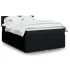 Pat box spring cu saltea, negru, 120x200 cm, textil GartenMobel Dekor