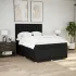 Pat box spring cu saltea, negru, 120x200 cm, textil GartenMobel Dekor