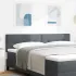 Tăblie cap Pe perete cu headboard Manual Negru 180 cm Catifea GartenMobel Dekor