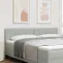 Tăblie cap cu headboard Gri închis 180 cm Catifea GartenMobel Dekor