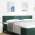 Tăblie cap cu headboard Gri închis 180 cm Catifea GartenMobel Dekor