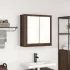 Dulap de baie cu oglindă Gri Sonoma 60x21x60 cm GartenMobel Dekor