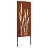 Ecran de intimitate pentru grădină Floral Ruginit 50 x 140 cm GartenMobel Dekor