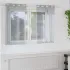 Cortină din Voile cu perdele 2 pcs Crem 140 x 140 cm Poliester GartenMobel Dekor