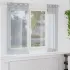 Cortină din Voile cu perdele 2 pcs Crem 175 x 140 cm Poliester GartenMobel Dekor