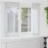 Cortină din Voile cu perdele 2 pcs Crem 175 x 140 cm Poliester GartenMobel Dekor