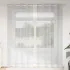 Cortină din Voile 2 pcs Gri deschis 260 x 140 cm Poliester GartenMobel Dekor