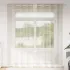 Cortină din Voile 2 pcs Gri închis 225 x 140 cm Poliester GartenMobel Dekor