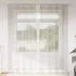 Cortină din Voile 2 pcs Gri închis 225 x 140 cm Poliester GartenMobel Dekor