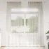 Cortină din Voile 2 pcs Nisipiu 260 x 140 cm Poliester GartenMobel Dekor