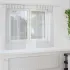 Cortină din Voile 2 pcs Gri deschis 140 x 140 cm Poliester GartenMobel Dekor