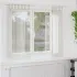 Cortină din Voile cu perdele 2 pcs Crem 175 x 140 cm Poliester GartenMobel Dekor