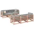 Set canapea de grădină, 7 piese, lemn de pin tratat GartenMobel Dekor