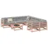 Set canapea de grădină, 9 piese, lemn de pin tratat GartenMobel Dekor