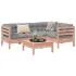 Set mobilier de grădină cu perne, 5 piese, lemn masiv de pin GartenMobel Dekor