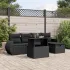 Set mobilier grădină cu perne, 6 piese, gri, poliratan GartenMobel Dekor