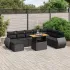 Set canapele de grădină, 9 piese, cu perne, gri, poliratan GartenMobel Dekor