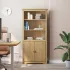 Bibliotecă "BODO", alb, 82x40x173 cm, lemn masiv de pin GartenMobel Dekor