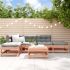 Set mobilier de grădină, 6 piese, alb, lemn masiv pin GartenMobel Dekor
