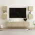 Set de dulapuri TV, 6 piese, gri beton, lemn prelucrat GartenMobel Dekor
