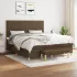 Pat box spring cu saltea, negru, 160x200 cm, textil GartenMobel Dekor
