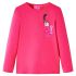 Tricou pentru copii cu mâneci lungi, roz aprins, 104 GartenMobel Dekor