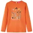 Tricou pentru copii cu mâneci lungi, portocaliu ars, 128 GartenMobel Dekor