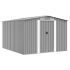 Șopron de grădină, 257x580x181 cm, gri, metal GartenMobel Dekor