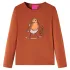 Tricou pentru copii cu mâneci lungi, coniac, 128 GartenMobel Dekor