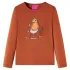 Tricou pentru copii cu mâneci lungi, coniac, 128 GartenMobel Dekor