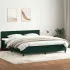Pat box spring cu saltea, gri închis, 180x220 cm, catifea GartenMobel Dekor