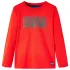 Tricou pentru copii cu mâneci lungi, roșu, 116 GartenMobel Dekor
