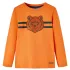 Tricou de copii cu mâneci lungi, portocaliu închis, 92 GartenMobel Dekor